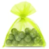 Organzabeutel 8 x 10 cm - neongrün Hochzeitbeutel