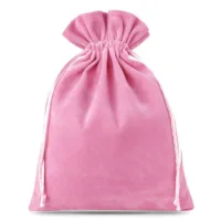 Samtbeutel 12 x 15 cm - hellrosa Rosa Beutel