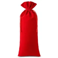 Samtbeutel 16 x 37 cm - rot Mittlere Beutel 16x37 cm