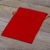 Samtsäcke 22 x 30 cm - rot Weihnachtsbeutel