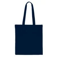 Baumwolltasche 38 x 42 cm mit langen Henkeln - dunkelblau Baumwolltaschen