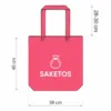Baumwolltasche 38 x 42 cm mit langen Henkeln - dunkelblau Hotelzubehör