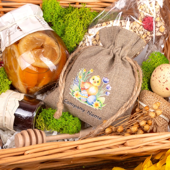 Verpackungen mit Firmenlogo für Ostergeschenke