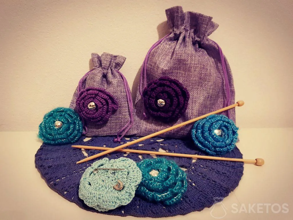 DIY-Jutebeutel mit Verzierungen
