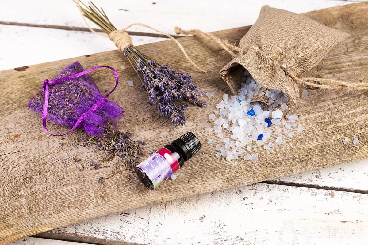 Beutel zur Feuchtigkeitsaufnahme mit Lavendel, Trockenmitteln und Duftöl