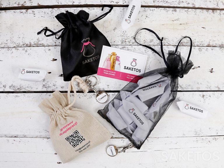 Verpackung mit Firmenlogo - Stoffbeutel mit Logo