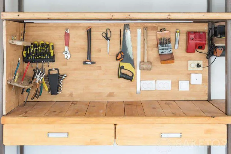 Eine gute Organisation der Wandflächen in der Werkstatt ist unerlässlich!