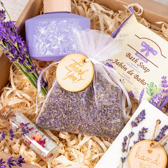 Organza-Säckchen für Lavendel – transparente Verpackung mit Aufdruck