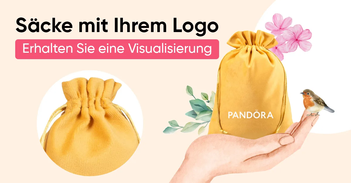 Bestelle Beutel mit deinem Logo