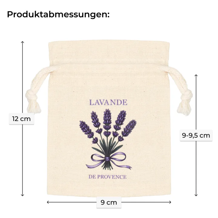 Nachhaltige Geschenksäckchen aus Baumwolle für handgemachte Naturseife